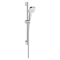 Hansgrohe Croma Select E, sprchová súprava Vario so sprchovou tyčou 65 cm, biela/chrómová, HAN-2