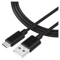 Kábel Tactical Smooth Thread USB/USB-C 2m, Čierny