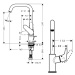 Hansgrohe Focus E2, páková umývadlová batéria 240, s otočným výtokom a výpusťou, chrómová, HAN-3