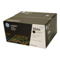 HP CE250XD Tonerová kazeta Black 504X, dualpack