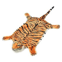 Plyšový koberec tiger 144 cm hnedý