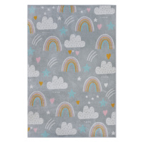 Dětský koberec Adventures 105955 Grey Multicolor - 160x235 cm Hanse Home Collection koberce