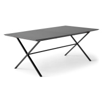 Čierny rozkladací jedálenský stôl s čiernou doskou 90x165 cm Meza – Hammel Furniture