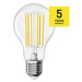 LED žiarovka Filament A60 A CLASS / E27 / 7,2 W (100 W) / 1521 lm / neutrálna biela