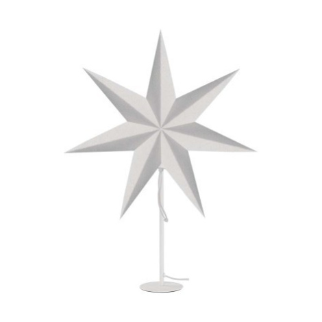 Svícen na žárovku STARLIGHT s papírovou hvězdou bílý EMOS