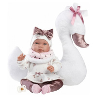 Llorens 84456 New born realistická bábika bábätko so zvukmi a mäkkým látkovým telom 44 cm
