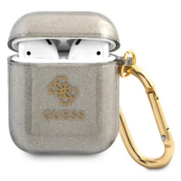 Obal Guess GUA2UCG4GK AirPods cover black Glitter Collection (GUA2UCG4GK)