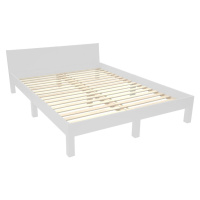 Svetlosivá dvojlôžková posteľ z bukového dreva s roštom 160x200 cm Dabi – Ragaba