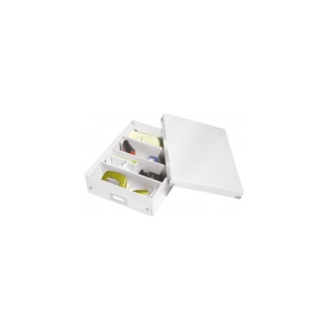 Leitz Stredná organizačná škatuľa Click - Store perleťovo biela