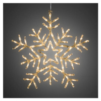Vianočná vonkajšia dekorácia Snehová vločka 90 LED, teplá bílá, 58 x 58 cm