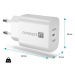 CONNECT IT Voyager2 nabíjací adaptér 1×USB-C, 25W PD, biela