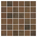 Mozaika Rako Rush tmavo hnedá 30x30 cm mat / lesk WDM05520.1