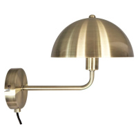 Nástenná lampa v zlatej farbe Leitmotiv Bonnet, výška 25 cm