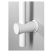 SAPHO - Posuvný držiak sprchy, guľatá, 700, biela matná SC014