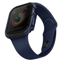 UNIQ Valencia kovové púzdro Apple Watch Serie 4/5/6/SE (44mm) modré