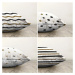 Súprava 4 obliečok na vankúše Minimalist Cushion Covers Sky, 55 x 55 cm