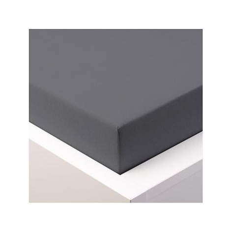 Chanar Prestieradlo Jersey Standard 90 × 200 cm tmavo sivé