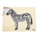 Puzzle na podložke s rúčkami Viga 44603 zebra