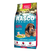 Krmivo Rasco Premium Adult Large kura s ryžou 15kg