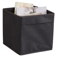 Čierny látkový úložný box 30x30x30 cm – Mioli Decor