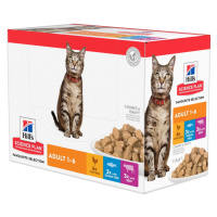 HILL'S Science Plan Feline kapsičky multipack pre dospelé mačky 12 x 85 g