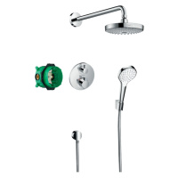 Hansgrohe Croma Select S, sprchový systém pod omietku s termostatom Ecostat S, chrómová, HAN-272