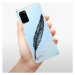 Odolné silikónové puzdro iSaprio - Writing By Feather - black - Samsung Galaxy S20+