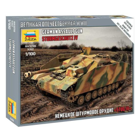 Snap Kit tank 6284 - German StuG IV (1:100) Zvezda