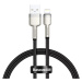 Kábel USB cable for Lightning Baseus Cafule, 2.4A, 0,25m, black (6953156202238)