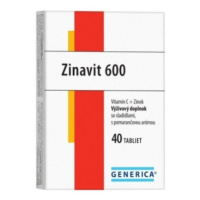 GENERICA Zinavit 600 s príchuťou pomaranč 40 tabliet