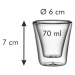 Dvojstenné poháre myDRINK, 70 ml, 2 ks