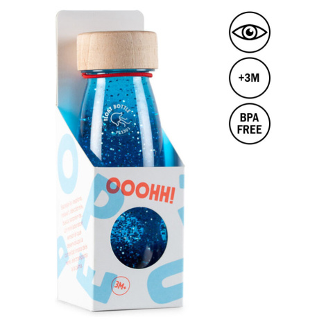 Senzorická plávajúca fľaša - Modrá, 250 ml