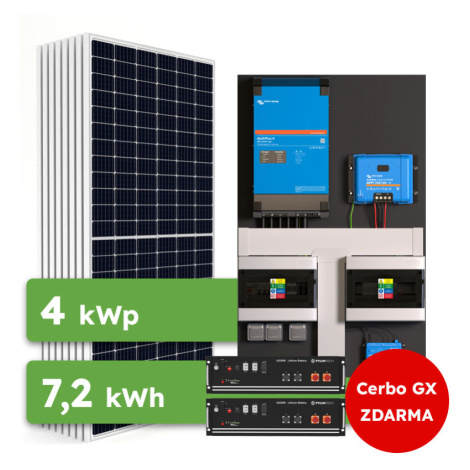Ecoprodukt Hybrid Victron 4kWp 7,2kWh 1-fáz predpripravený solárny systém