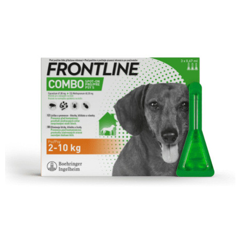 FRONTLINE Combo spot-on pre psy S 2-10 kg 3 x 0,67 ml