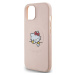 Hello Kitty PU Kitty Asleep Logo MagSafe Zadný Kryt pre iPhone 15 Pink