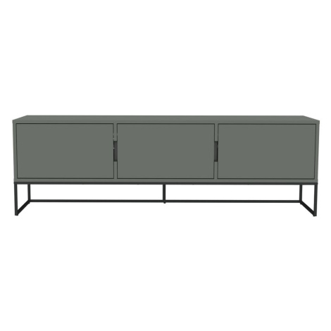 Sivozelený TV stolík 177x57 cm Lipp - Tenzo