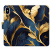 Flipové puzdro iSaprio - GoldBlue - iPhone X/XS