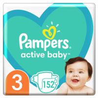 PAMPERS Active Baby MP+ S3 6-10 kg 152 ks