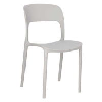 Plastová jedálenská stolička Frankie sivá