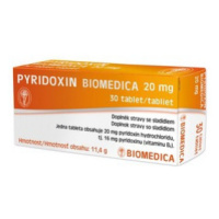 Biomedica Pyridoxín 20 mg 30 tbl