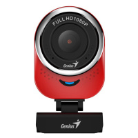 Genius Full HD Webkamera QCam 6000, 1920x1080, USB 2.0, červená, Windows 7 a vyšší, FULL HD, 30 
