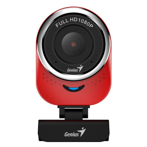 Genius Full HD Webkamera QCam 6000, 1920x1080, USB 2.0, červená, Windows 7 a vyšší, FULL HD, 30 