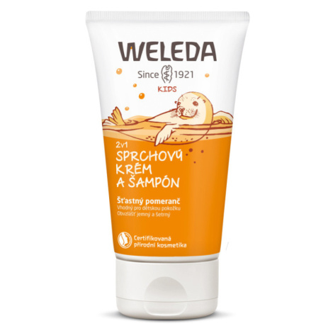 WELEDA 2v1 sprchový krém a šampón Šťastný pomaranč 150 ml