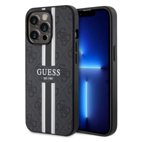 Kryt Guess iPhone 13 Pro Max 6,7" black hardcase 4G Printed Stripes MagSafe (GUHMP13XP4RPSK)