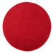 Kusový koberec Eton červený 15 kruh - 200x200 (průměr) kruh cm Vopi koberce