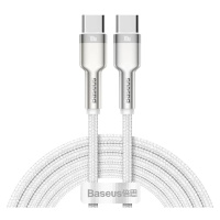 Kábel Cable USB-C to USB-C Baseus Cafule, 100W, 2m (white)