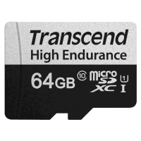 Karta TRANSCEND MicroSDXC 64GB 350V, vysoká odolnosť