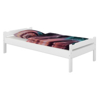 KONDELA Livio jednolôžková posteľ biela