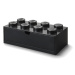 Čierny stolový box so zásuvkou LEGO® Brick, 31,6 x 11,3 cm