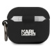 Silikónové puzdro Karl Lagerfeld na Apple Airpods 3 KLACA3SILKHBK Karl Head čierne